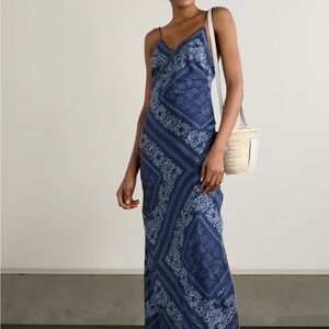 LoveShackFancy Deyo Bandana Maxi Dress, Size XS.